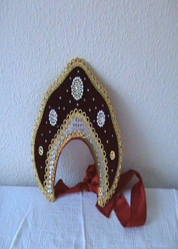 Кокошник из фетра. Мастер – класс