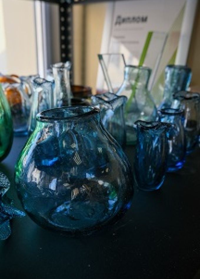 Шоу свияжских стеклодувов  с росписью по стеклу